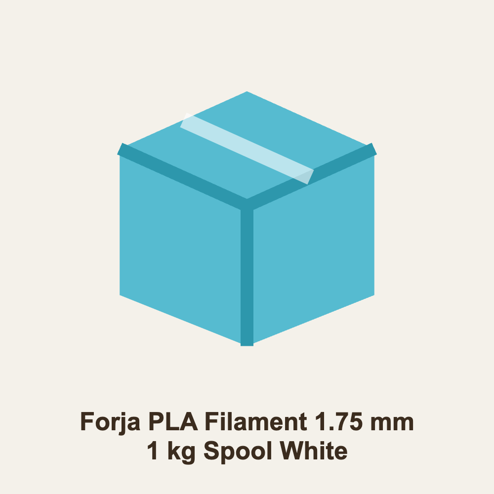 Forja PLA Filament 1.75 mm 1 kg Spool White