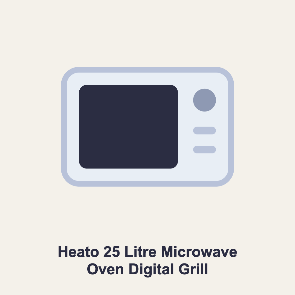 Heato 25 Litre Microwave Oven Digital Grill