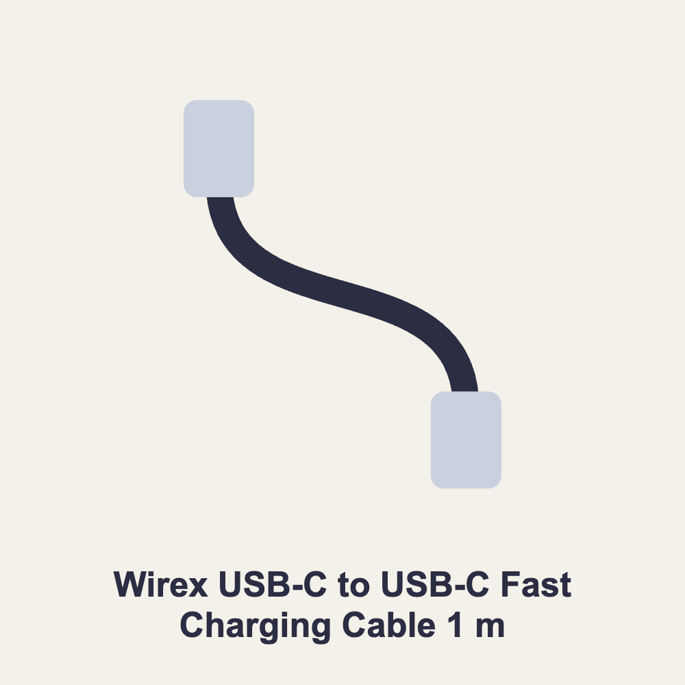 Wirex USB-C to USB-C Fast Charging Cable 1 m