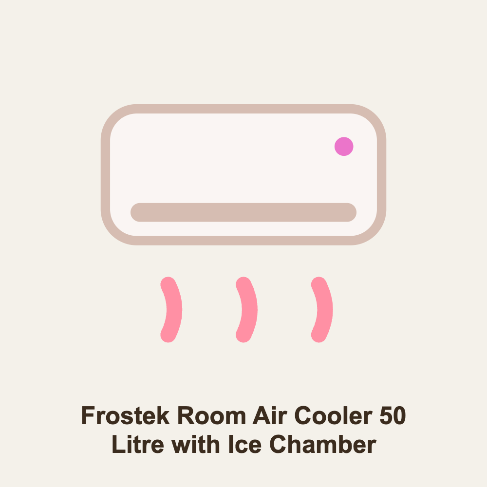 Frostek Room Air Cooler 50 Litre with Ice Chamber