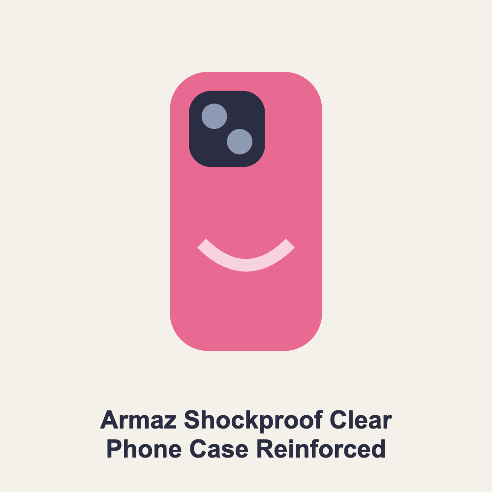 Armaz Shockproof Clear Phone Case Reinforced Corners