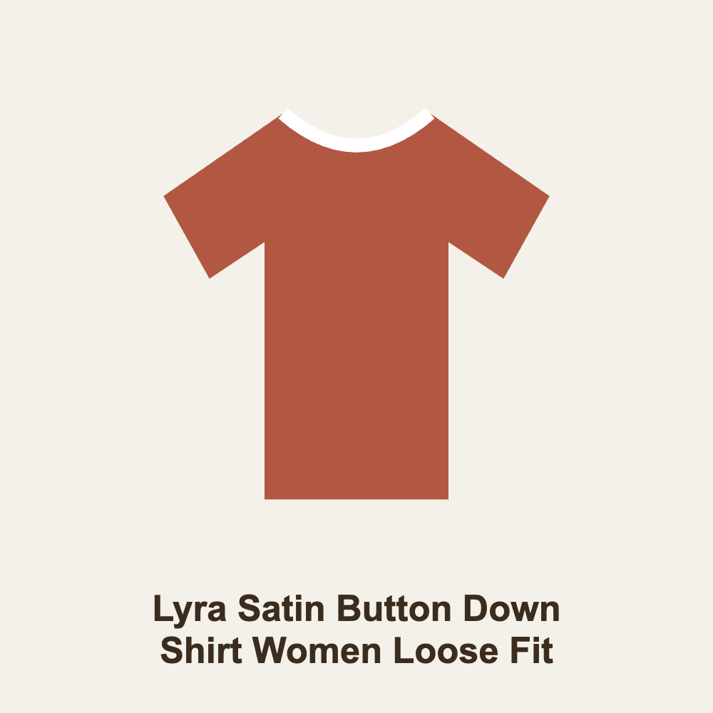 Lyra Satin Button Down Shirt Women Loose Fit