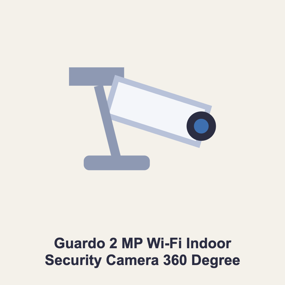 Guardo 2 MP Wi-Fi Indoor Security Camera 360 Degree