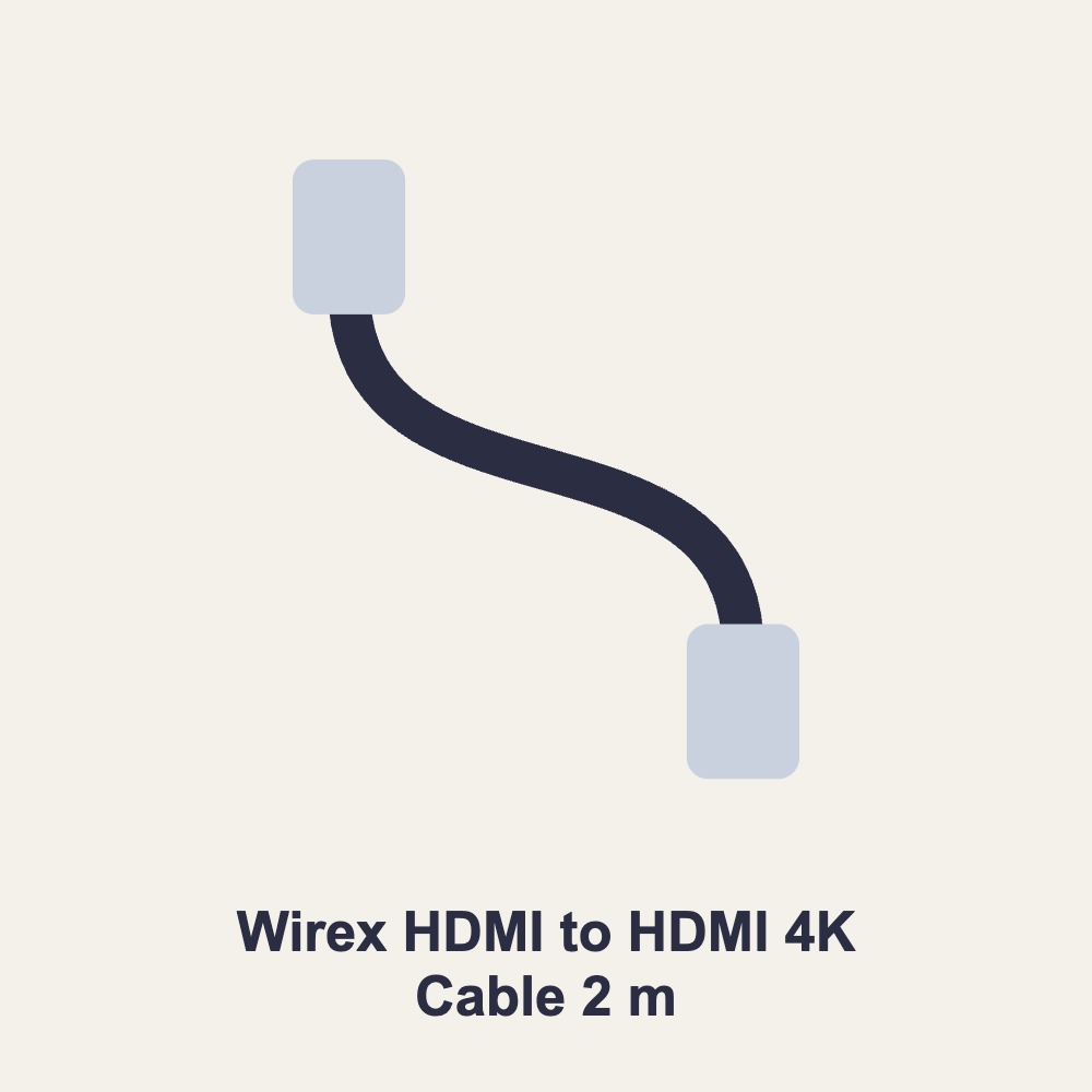 Wirex HDMI to HDMI 4K Cable 2 m