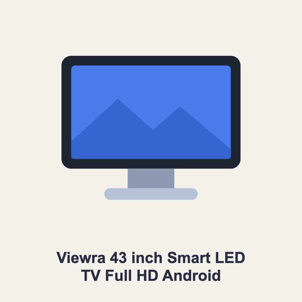 Viewra 43 inch Smart LED TV Full HD Android
