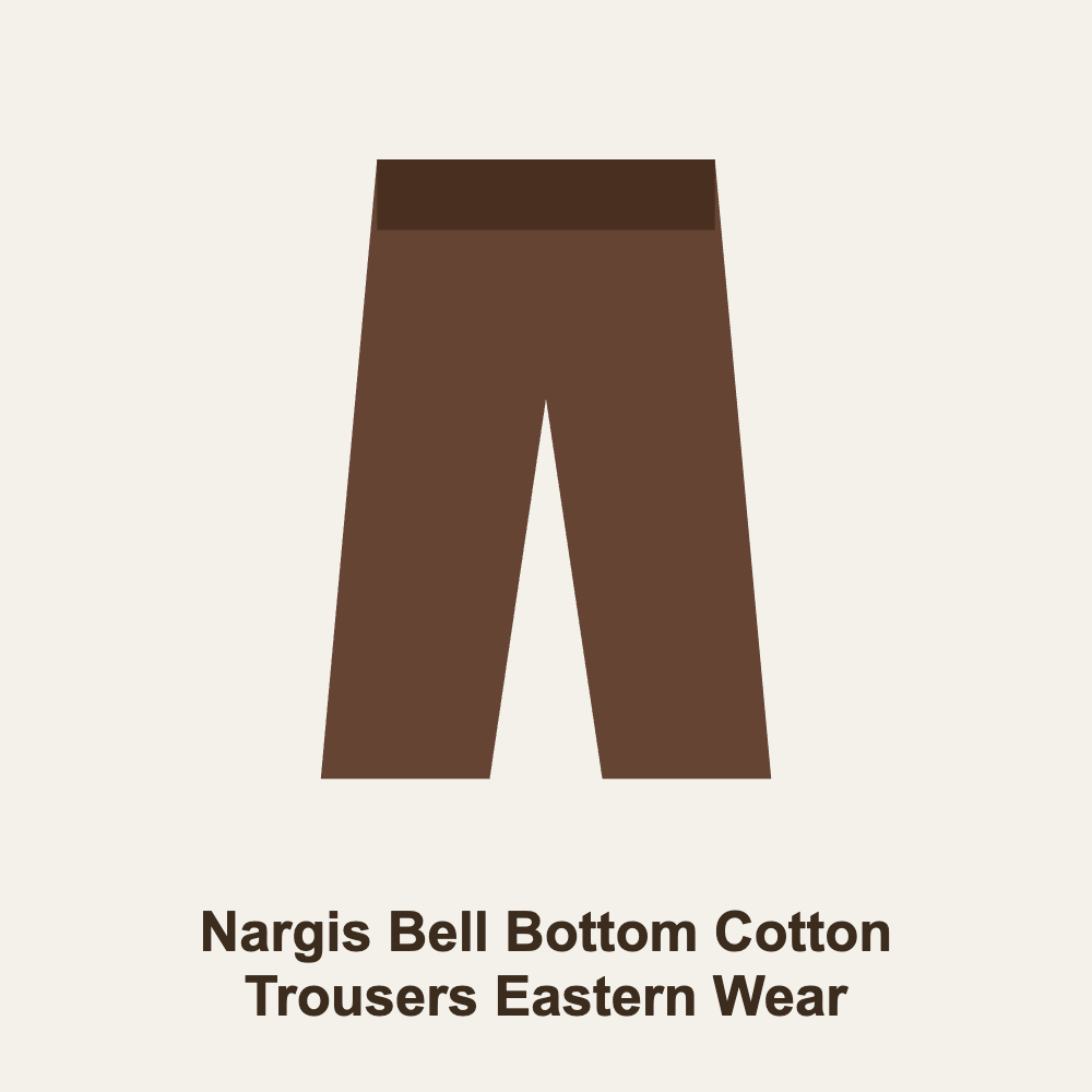 Nargis Bell Bottom Cotton Trousers Eastern Wear