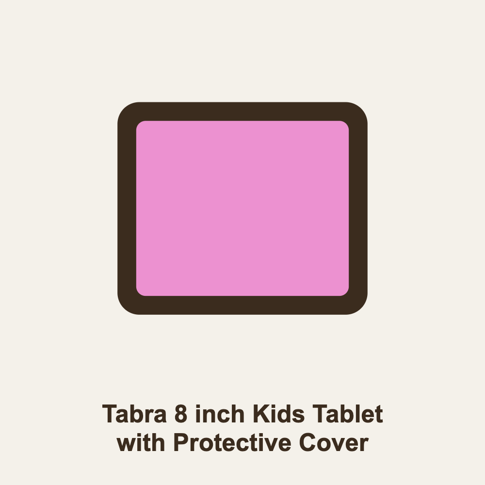 Tabra 8 inch Kids Tablet with Protective Cover
