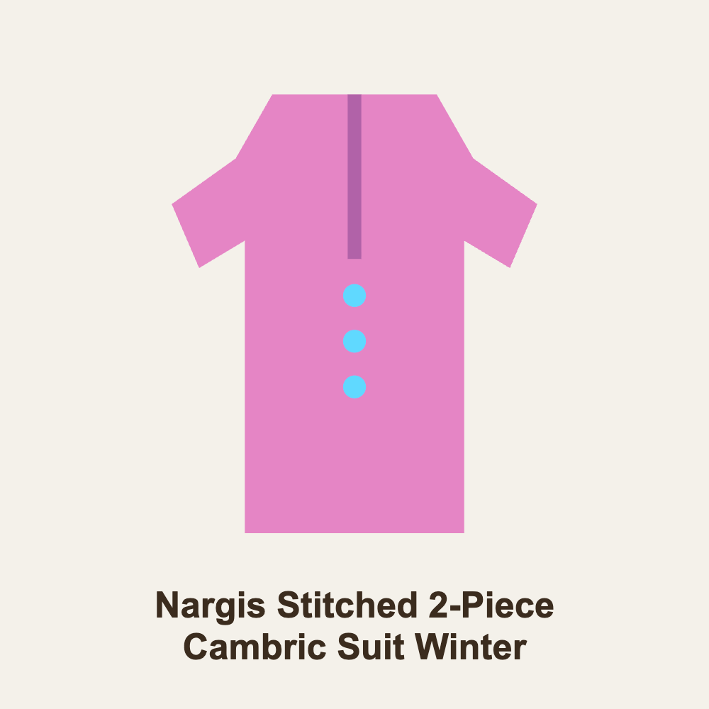 Nargis Stitched 2-Piece Cambric Suit Winter Embroidered