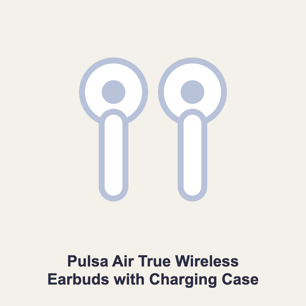 Pulsa Air True Wireless Earbuds with Charging Case