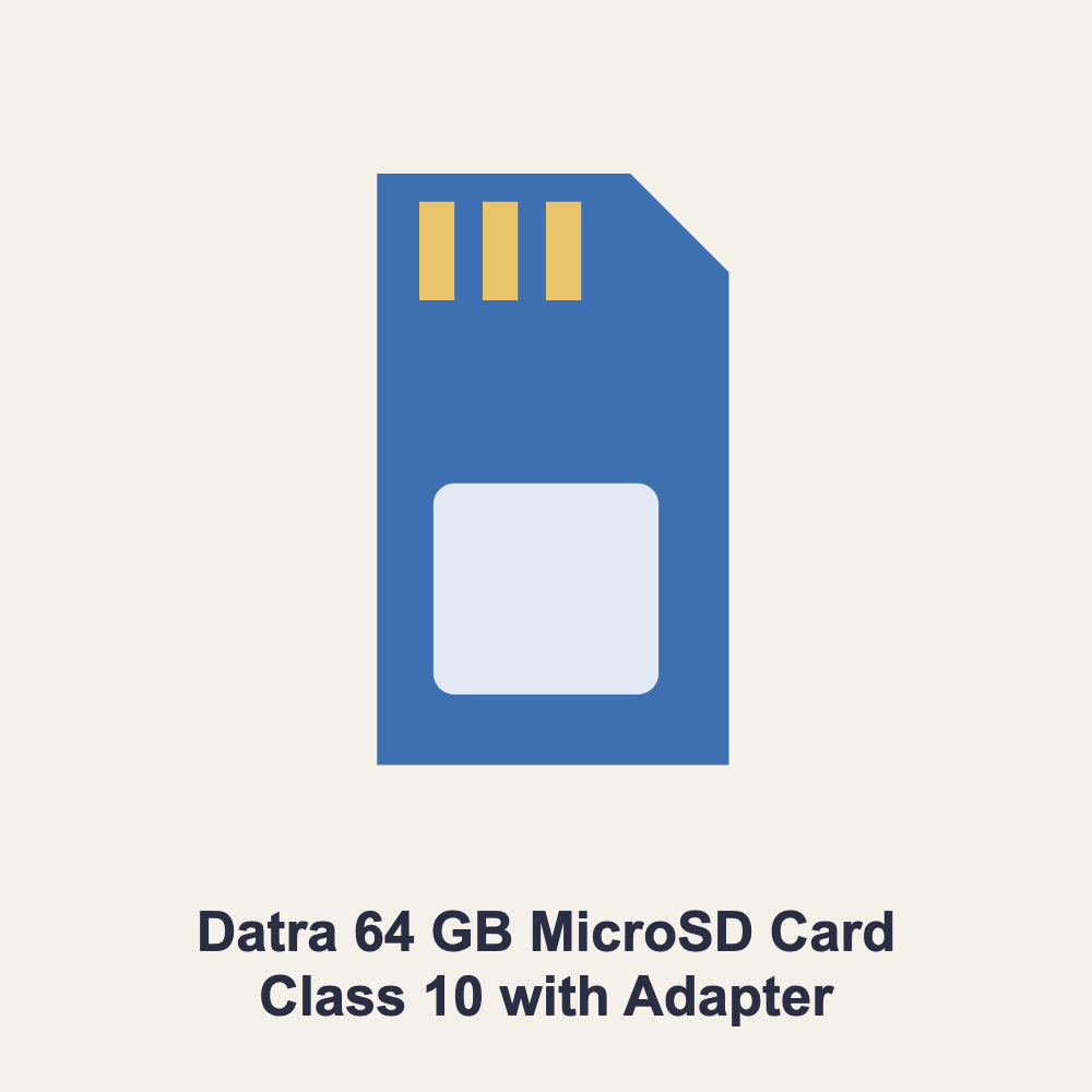 Datra 64 GB MicroSD Card Class 10 with Adapter