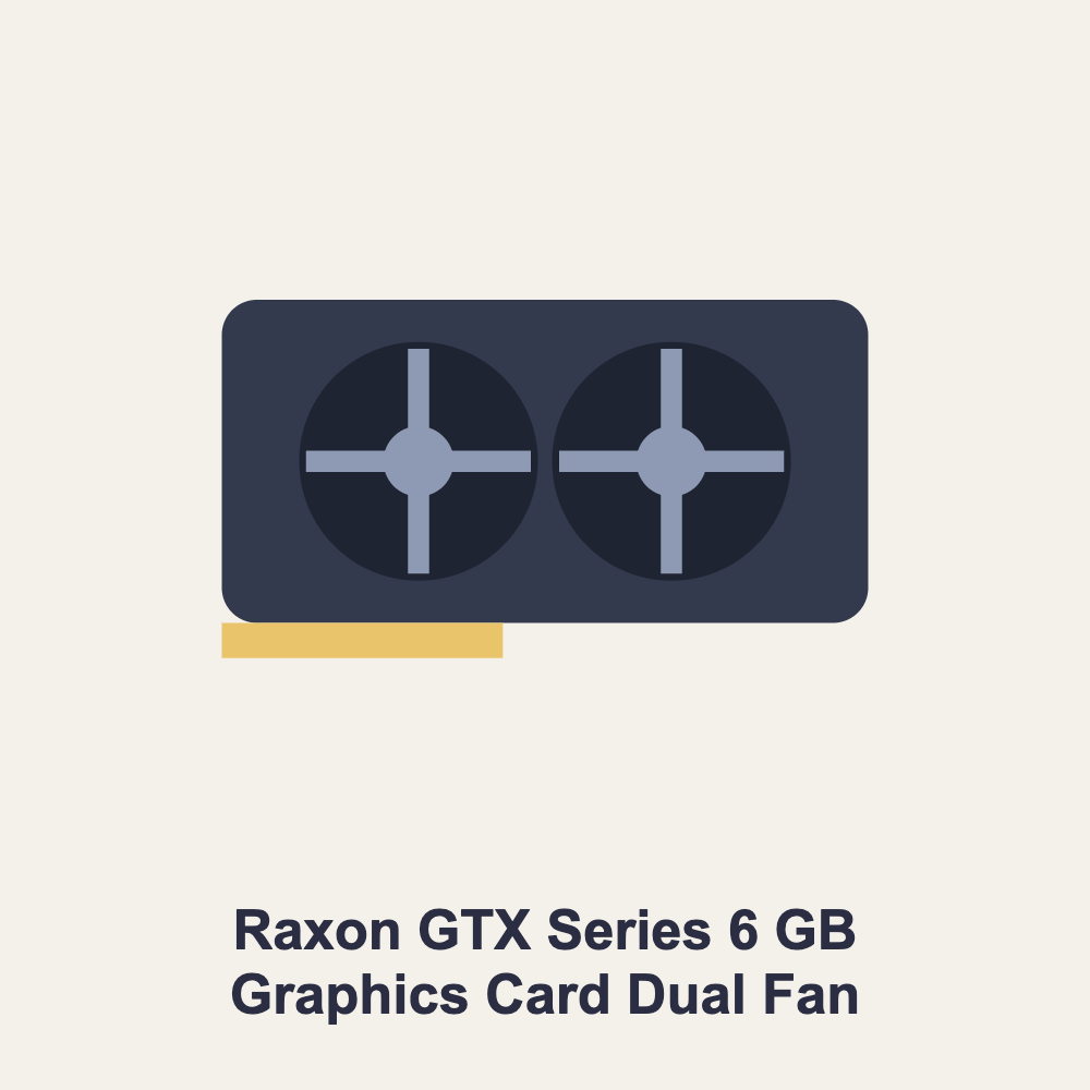 Raxon GTX Series 6 GB Graphics Card Dual Fan