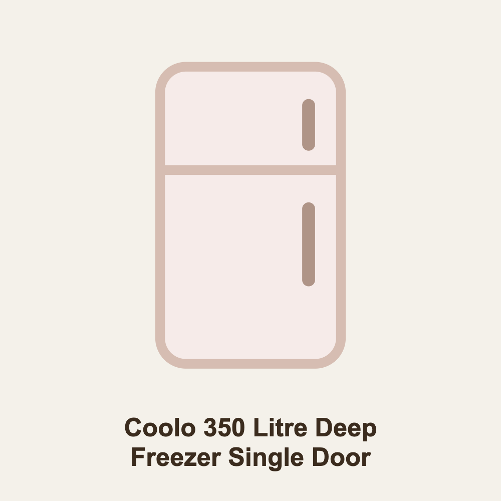 Coolo 350 Litre Deep Freezer Single Door