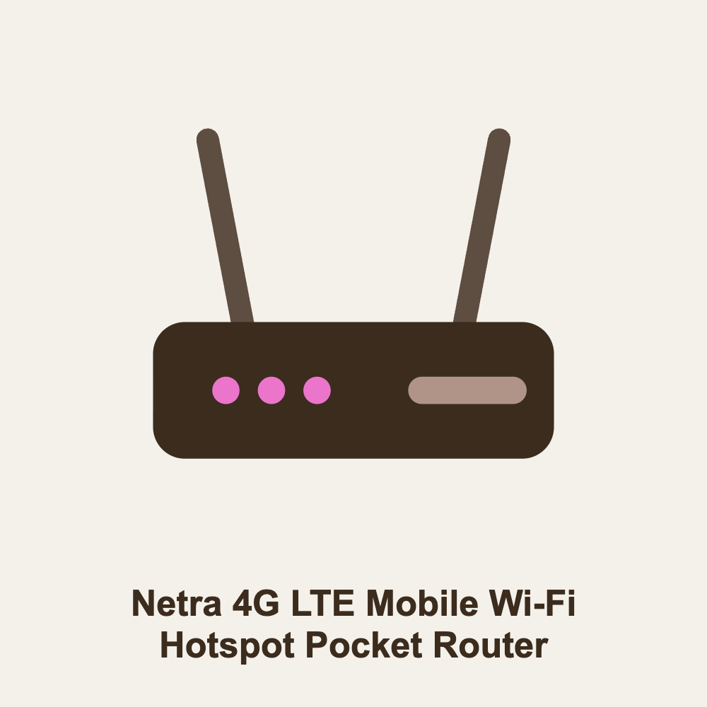 Netra 4G LTE Mobile Wi-Fi Hotspot Pocket Router