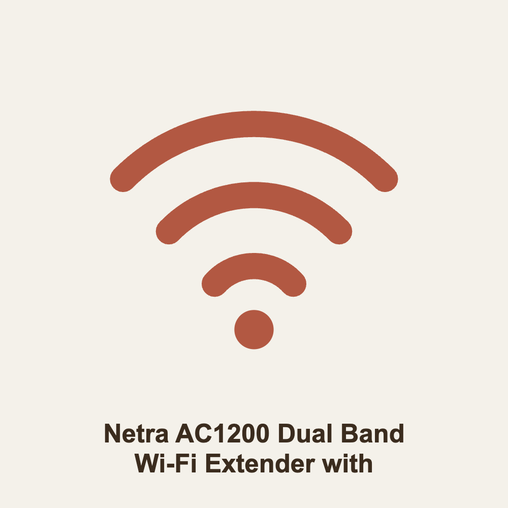 Netra AC1200 Dual Band Wi-Fi Extender with Ethernet Port
