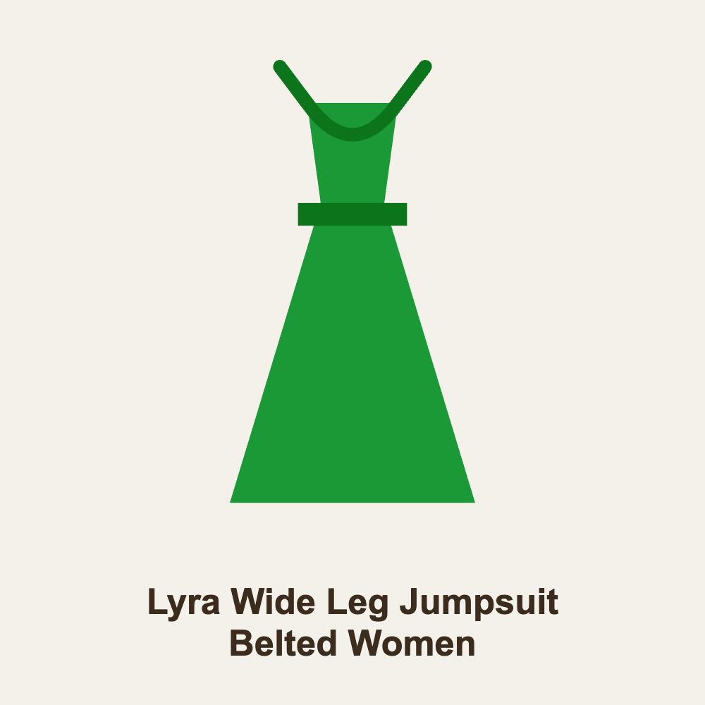 Lyra Wide Leg Jumpsuit Belted Women