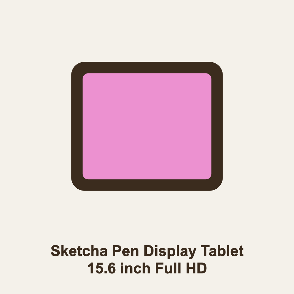 Sketcha Pen Display Tablet 15.6 inch Full HD