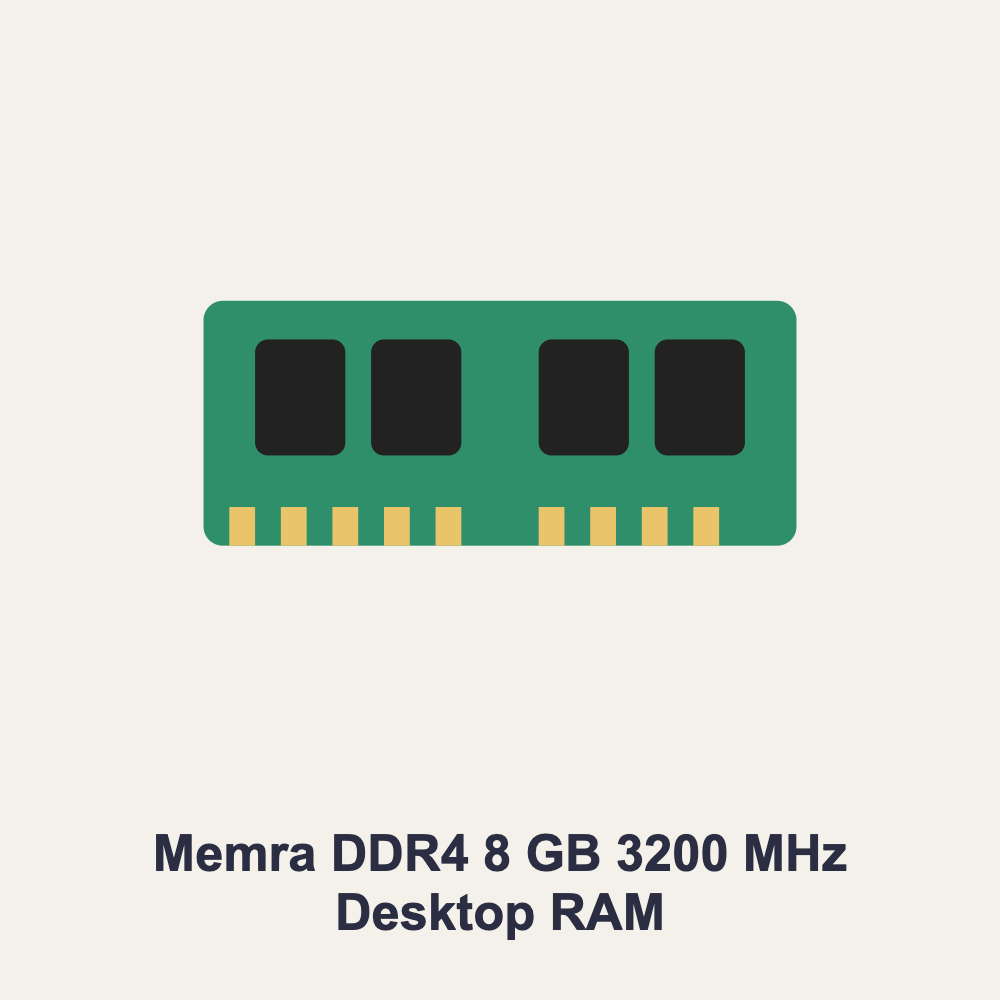 Memra DDR4 8 GB 3200 MHz Desktop RAM